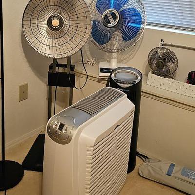 Floor fans, air purifier, heater