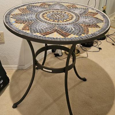 Almost new mosaic patio table