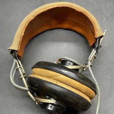 Vintage WWII US Navy Pilot Headphones