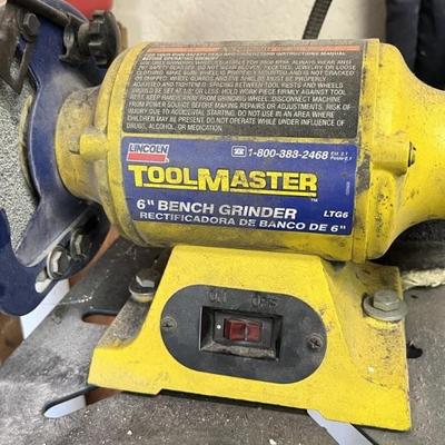 Lincoln ToolMaster 6in Bench Grinder on Stand
