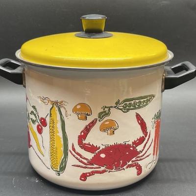 Vintage West bend Cape Code Enameled Crab Boil Pot