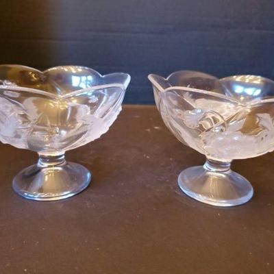 Glass Footed Dessert Bowls