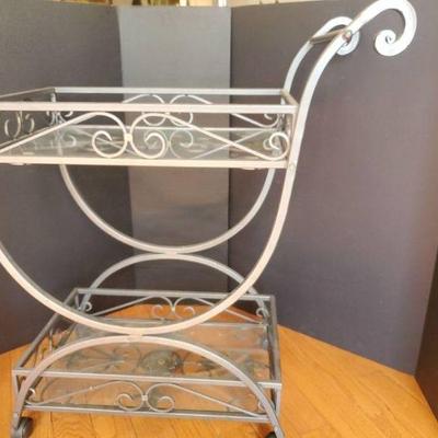 Wrought Iron Tea Cart