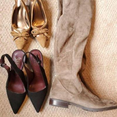 Ladies Size 9 Pumps & Unworn Suede Boots