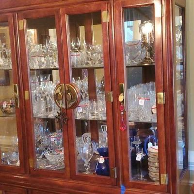 Beautiful Wood Display Cabinet - No Contents