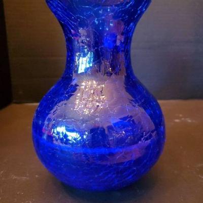 Wonderful Cobalt Blue Glass Vase (7")