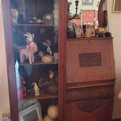 Secretary with side storage