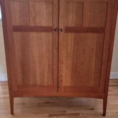 CHERRY CUSTOM MADE CABINET IS OFF SITE IN BRIDGEPORT CAN BE CONVERTED TO A BAR AS WELL 