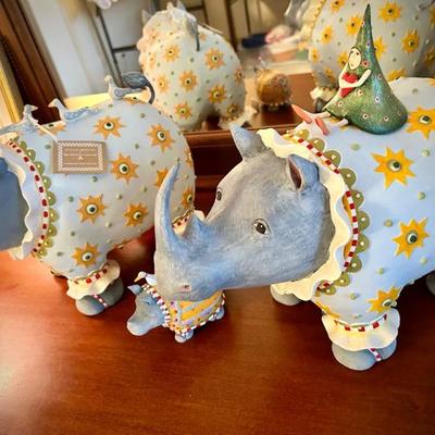 MacKenzie-Childs / Patience Brewster rhinos