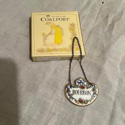 Holiday stuffer 
NEW Bone china Bourbon decanter or bottle label  1 of 8