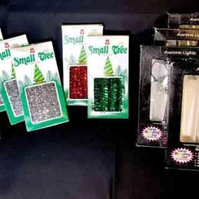 BIHY527 Vintage Christmas Items	There are six boxes of small tree garland @15ft each. As well as 4 boxes of icicle lights. Two of the...