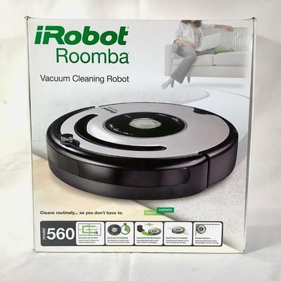 BIHY211 IRobot Roomba	Comes in the original box. Was tested and works, model# 560. Does have some scratches as it was used.Â 
