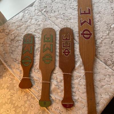Fraternity paddle collection