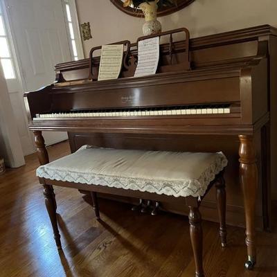 George Steck spinet piano