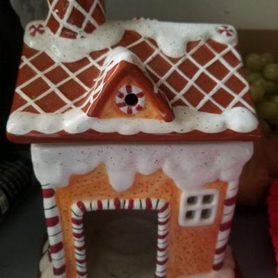 Gingerbread House candle holder