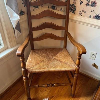 Rush seated ladderback chair - 1 of 2
