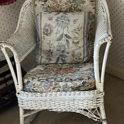 Antique wicker chair