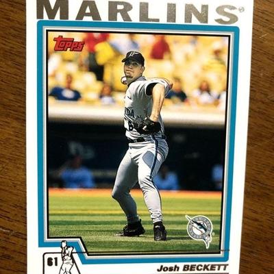 Topps baseball card  - Marlins Josh Beckett