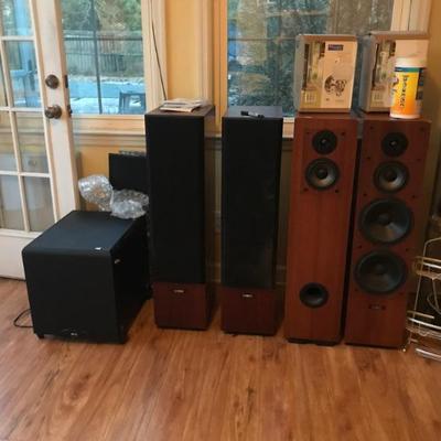 Klipsch subwoofer and Cambridge sound works speakers