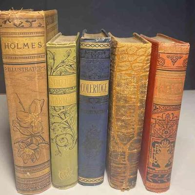 Anique Books from Famous Poets Keats Holmes Hermans