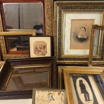 Antique Mirror Frames And Photo