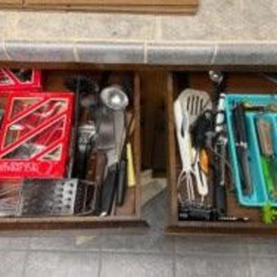 assorted utensils