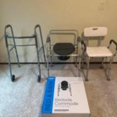 commode, stool, walker