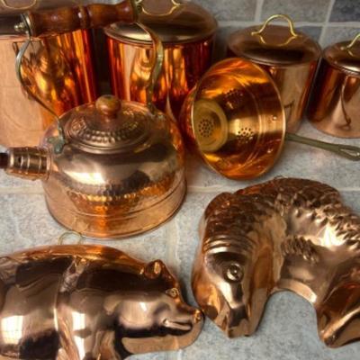 Copper canisters and molds 