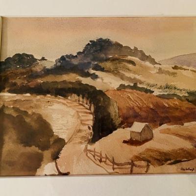 # 59 John Whorf Landscape ~Watercolor on paper