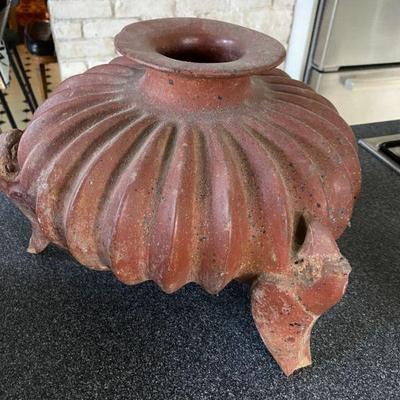 Pre Columbian Parrot Tripod Vessel