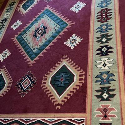 Pair of room sized wool carpets