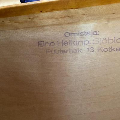 Omistaja: Fino Helkinp. Sjoblom 3 piece set