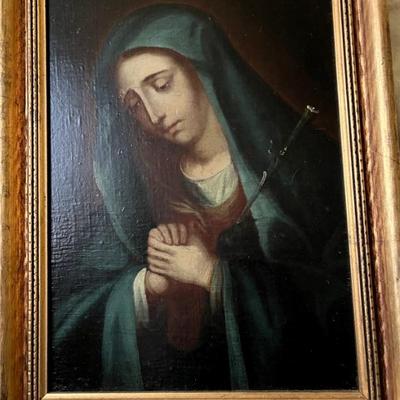 #14 Blue Madonna with Praying Hands