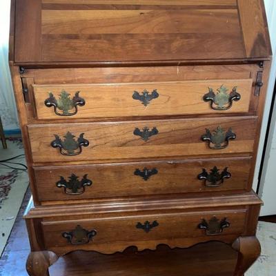 Vintage Drop Front Secretary