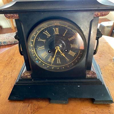 #10 Marble Mantel Clock 