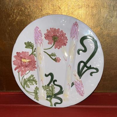 Majolica Asparagus  Plates 