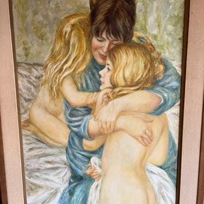 "Motherhood" Gloucester MA. artist  Edward A Fish 
