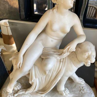 #106 Ariadne seated on panther
 ( Porcelain)