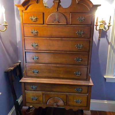 #20 Reproduction Chippendale Style Highboy 
