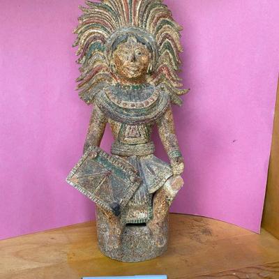 Polychrome Aztec Medicine Man