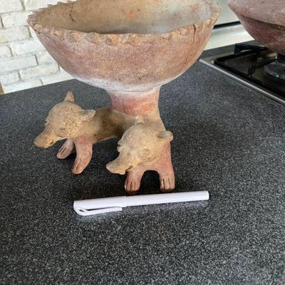 Colima dogs ~ footed bowl