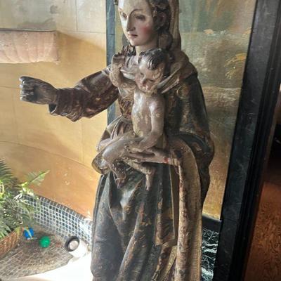 #77. Madonna and Child in Porcelain (some damage)
