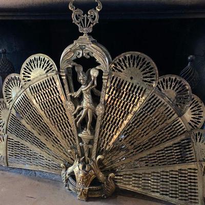 #70 Brass Fire Fan