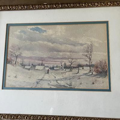 H. Peabody Flagg Winter Scene