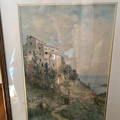 #46 Pair of Italian Views ~ by Frank Henry Shapleigh