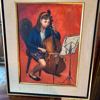 The Cellist by 
Mildred C Jones