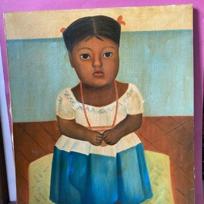 Copy of   the Infant Delfina Torres painting by Diego Rivera ( 1927)