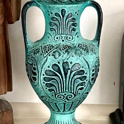 Green Turquoise Greek vase