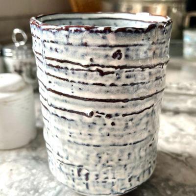 wheel-thrown pottery vase