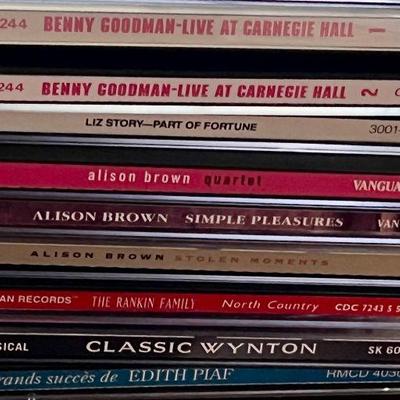 CD's including Edith Plaf Alison Brown Benny Goodman & Liz Story